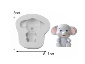 Molde silicona elefantito infantil